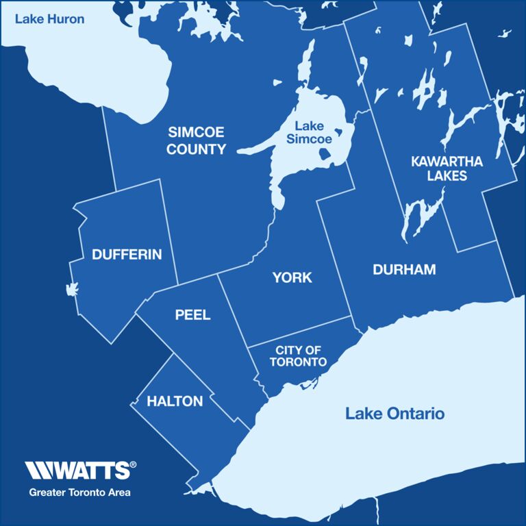 Map of Greater Toronto Area